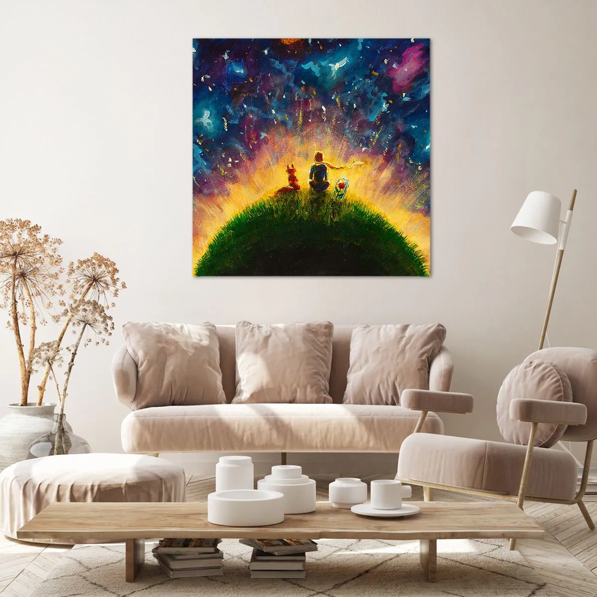 Obraz na plátne - Láska a priateľstvo - celý svet - 50x50 cm