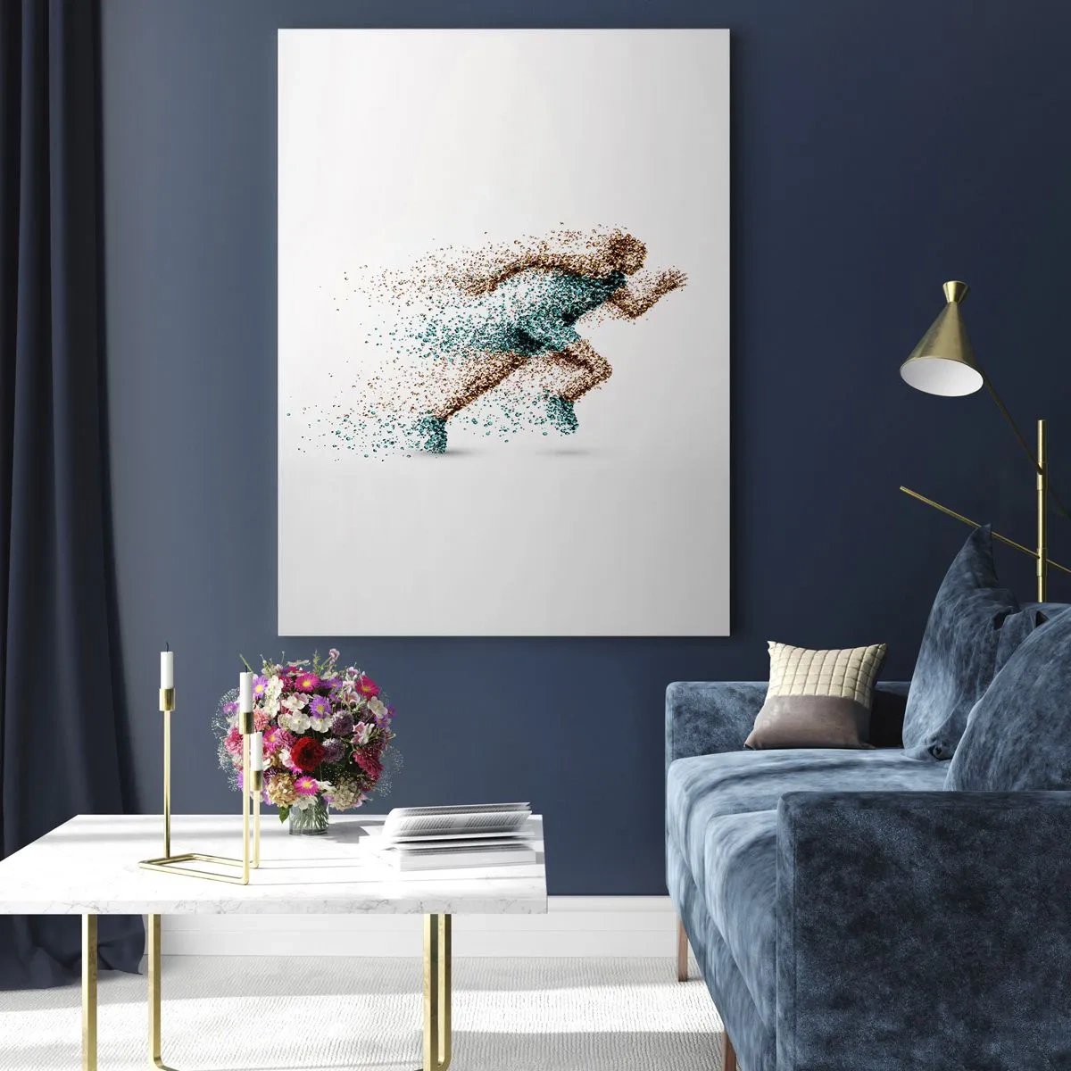 Obraz na skle - Život je beh - 70x100 cm