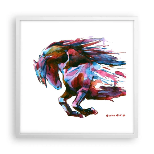 Plagát v bielom ráme - Nadšenie - 50x50 cm