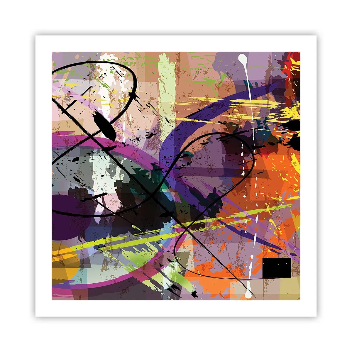 Plagát - Možno priamo alebo okolo - 60x60 cm