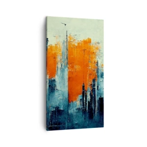 Obraz na plátne - Moderná krajina - 45x80 cm