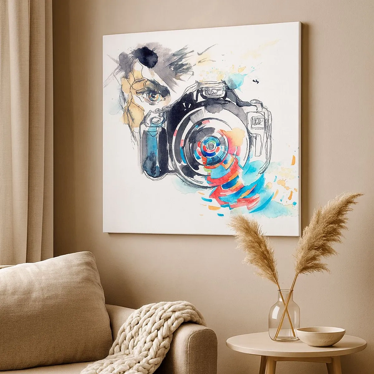 Obraz na plátne - Okom objektívu - 30x30 cm