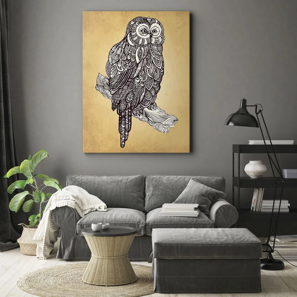 Obraz na plátne - Majstrovské ornamenty múdrosti - 50x70 cm