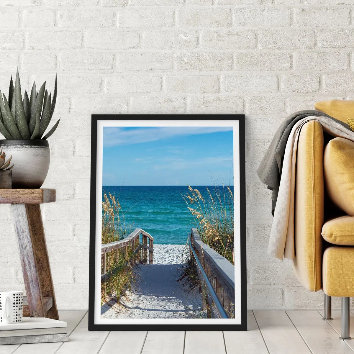 Plagát v čiernom ráme - Na slnku, vo vetre - 30x40 cm