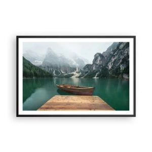 Plagát v čiernom ráme - „Hrdé skaly vpredu“ - 91x61 cm