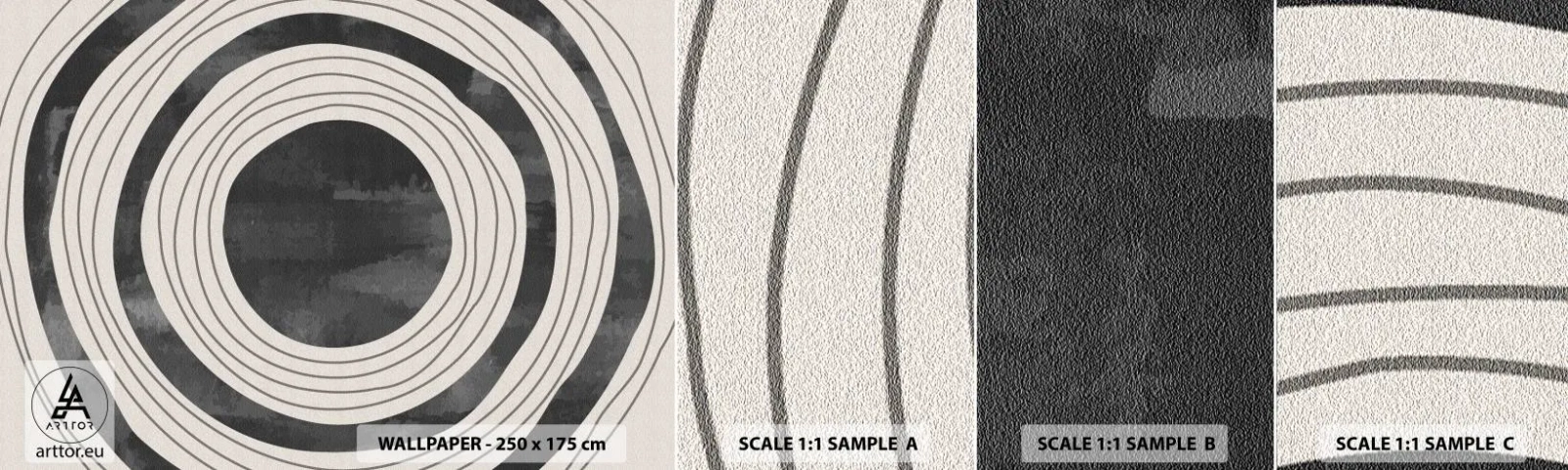 Vzorka Fototapeta Standard Eco - Presný zásah - Kolesá, Minimalizmus, Vo veku - 100x30 cm