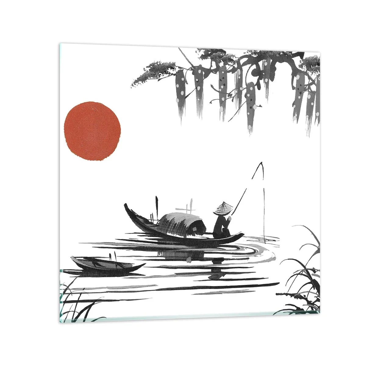 Obraz na skle - Ázijské popoludnie - 70x70 cm