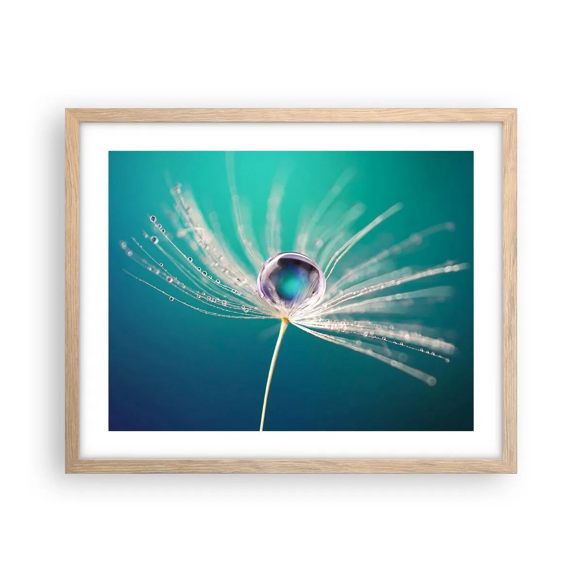 Plagát v ráme zo svetlého duba - Mystický okamih - 50x40 cm