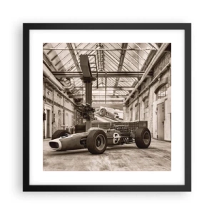 Plagát v čiernom ráme - Odpočinok víťaza - 40x40 cm