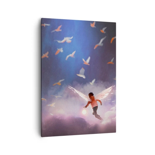 Obraz na plátne - Treba mať odvahu a predstavivosť - 50x70 cm