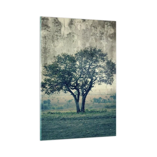 Obraz na skle - Jabloň na modrom poli? - 80x120 cm