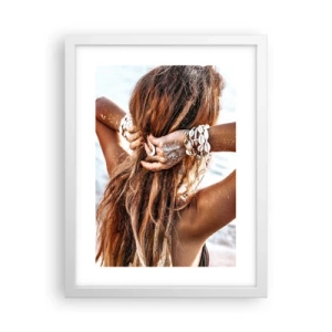 Plagát v bielom ráme - Sestra vody a slnka - 30x40 cm