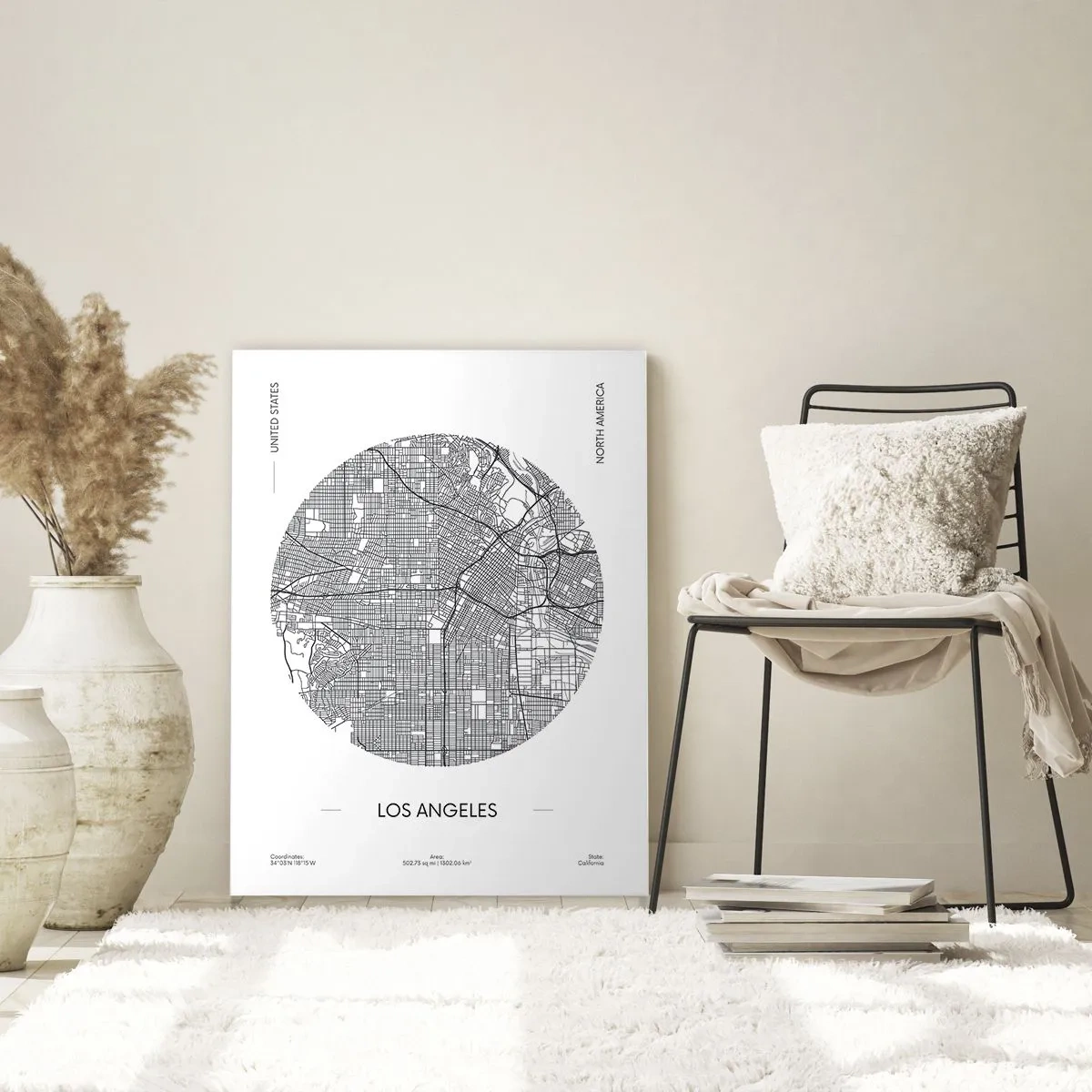 Obraz na skle - Anatómia Los Angelesu - 80x120 cm