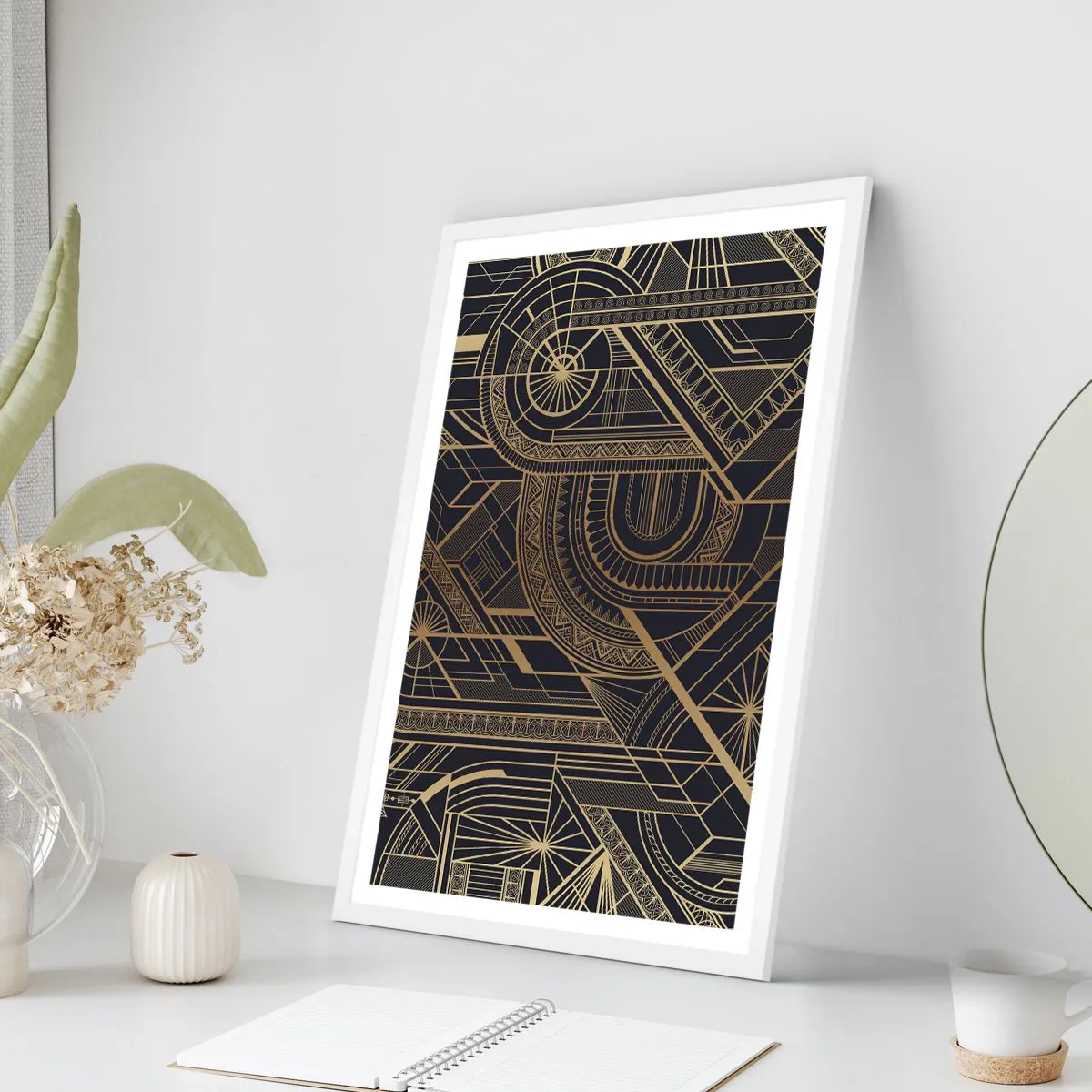 Plagát v bielom ráme - Koncepty, nápady, plány - 40x50 cm