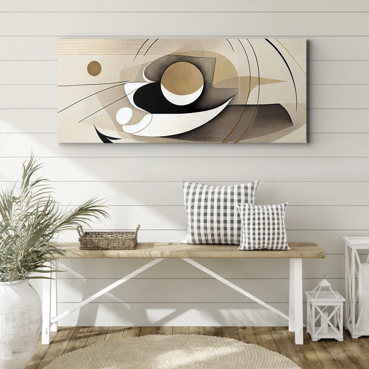 Obraz na plátne - Kompozícia: podstata vecí - 100x40 cm