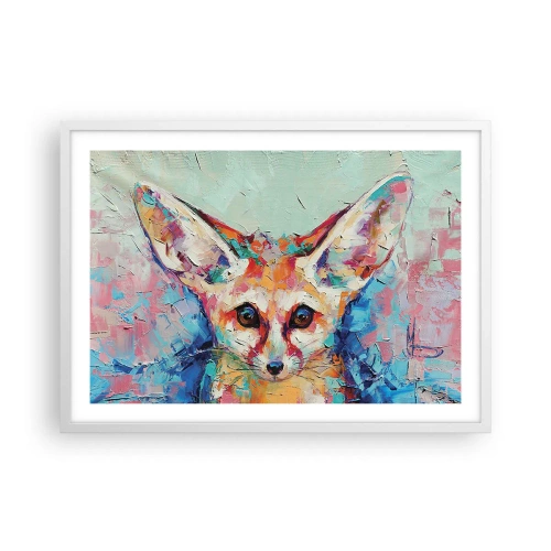 Plagát v bielom ráme - Ste na mňa pripravení? - 70x50 cm