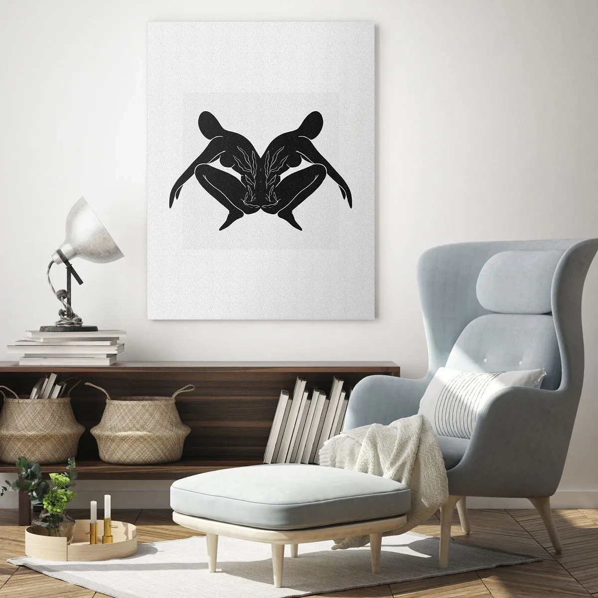 Obraz na skle - Spoločná duša - 70x100 cm