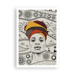 Plagát - Africký portrét - 70x100 cm