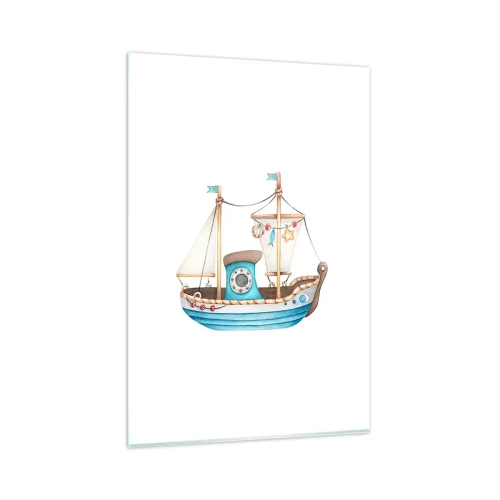 Obraz na skle - Ahoj, dobrodružstvo! - 80x120 cm