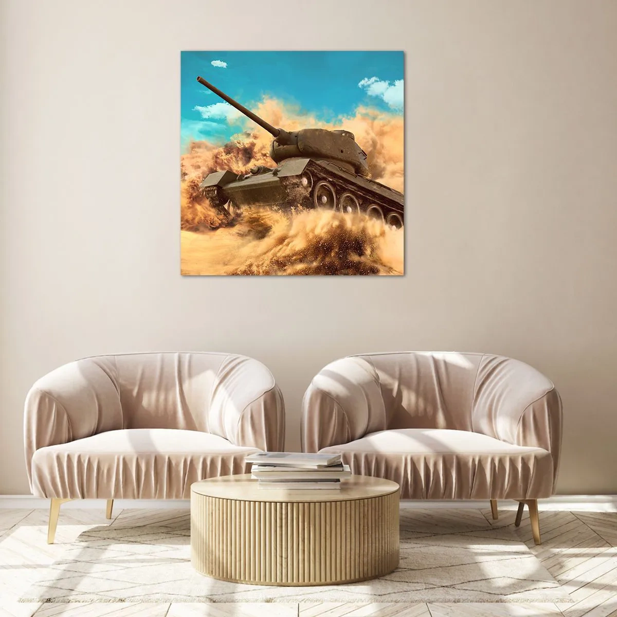 Obraz na skle - Nedá sa poraziť - 60x60 cm