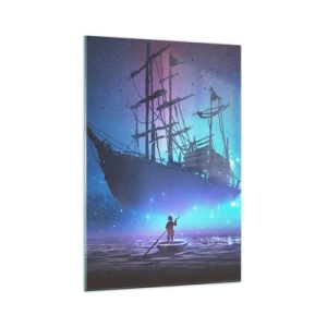 Obraz na skle - Stretnutie s mýtom mora - 70x100 cm