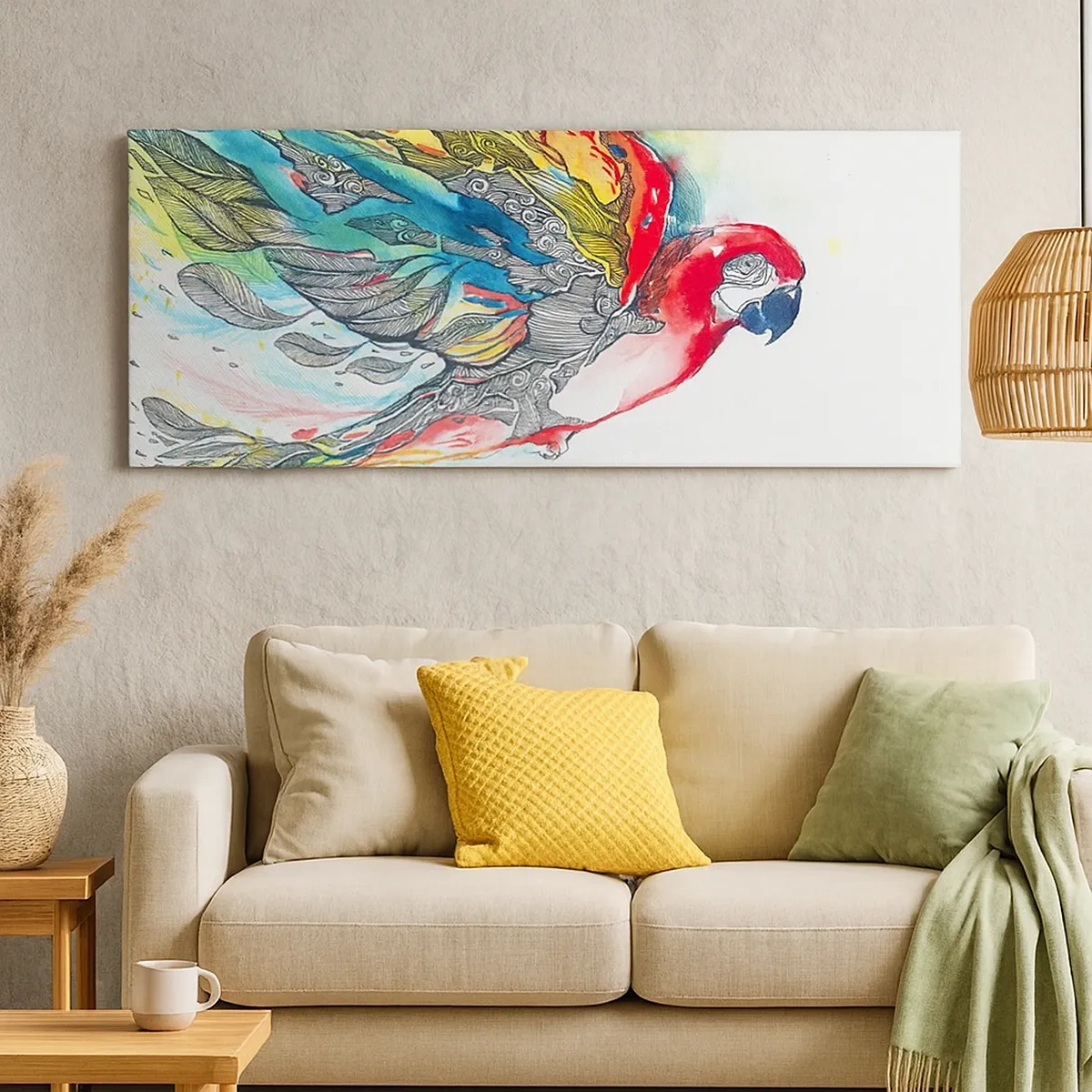 Obraz na plátne - Ži farebne - 30x30 cm