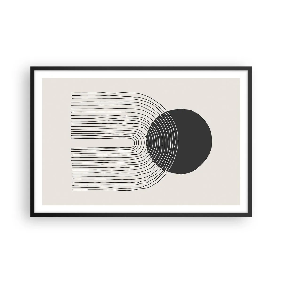 Plagát v čiernom ráme - Chvenie a istota - 91x61 cm