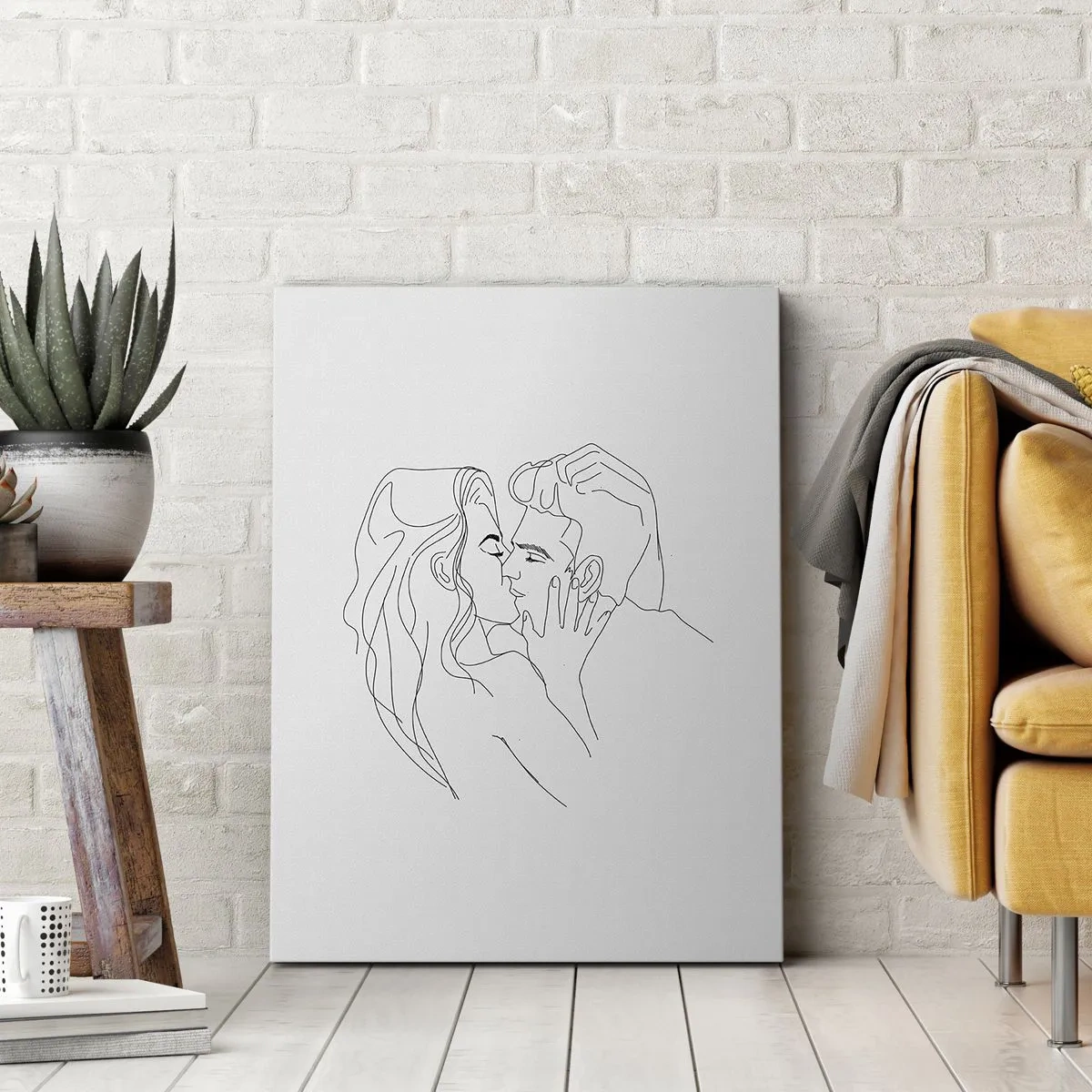 Obraz na plátne - Jedným ťahom - 45x80 cm