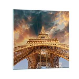 Obraz na skle - Ako ľudstvo dosiahlo nebo - 40x40 cm