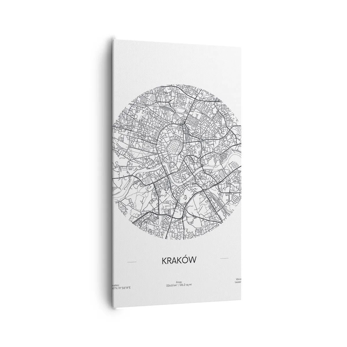 Obraz na plátne - Anatómia Krakova - 65x120 cm