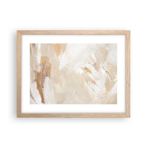 Plagát v ráme zo svetlého duba - Pastelová kompozícia - 40x30 cm