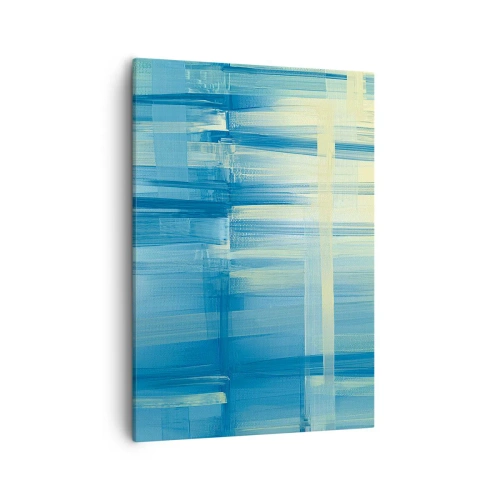 Obraz na plátne - Kompozícia v tyrkyse - 50x70 cm