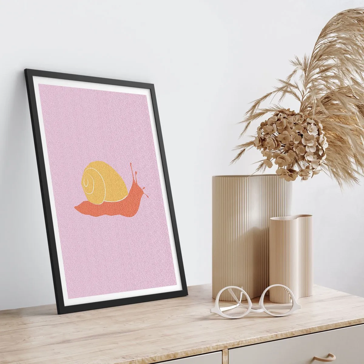 Plagát v čiernom ráme - Nie je kam sa ponáhľať - 61x91 cm