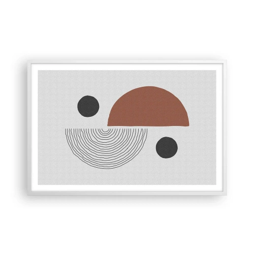 Plagát v bielom ráme - Dokonalosť kruhu - 91x61 cm