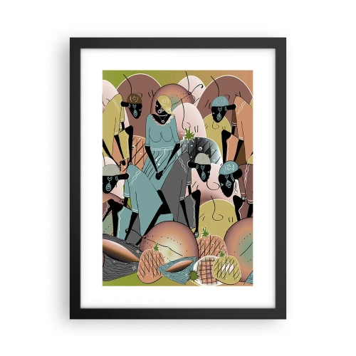 Plagát v čiernom ráme - Blíži sa veľký sviatok - 30x40 cm