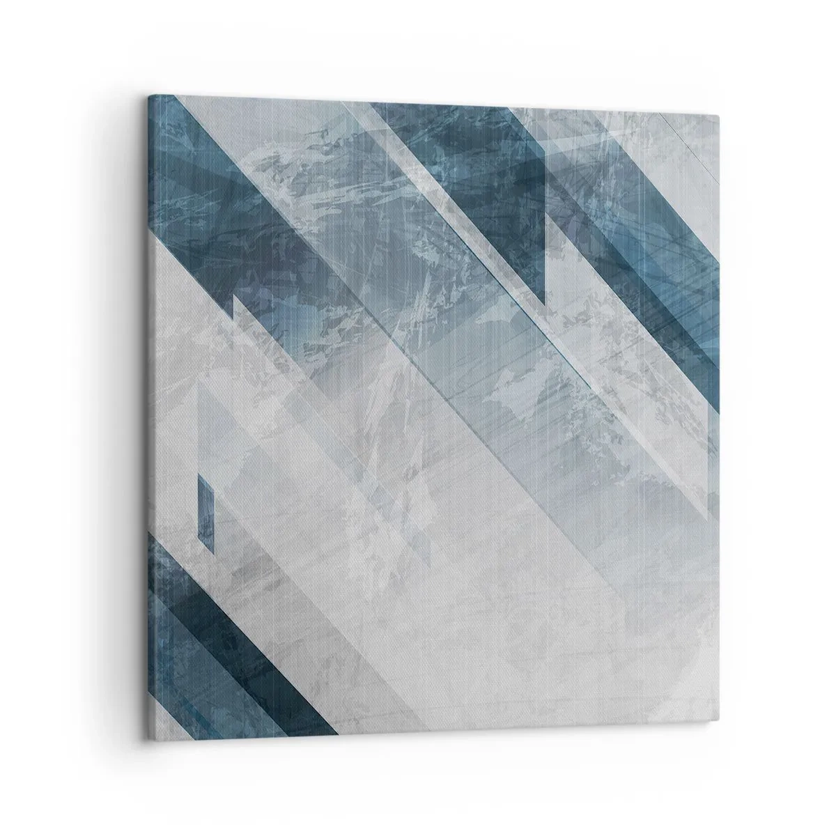 Obraz na plátne - Priestorová kompozícia – pohyb šedej - 50x50 cm