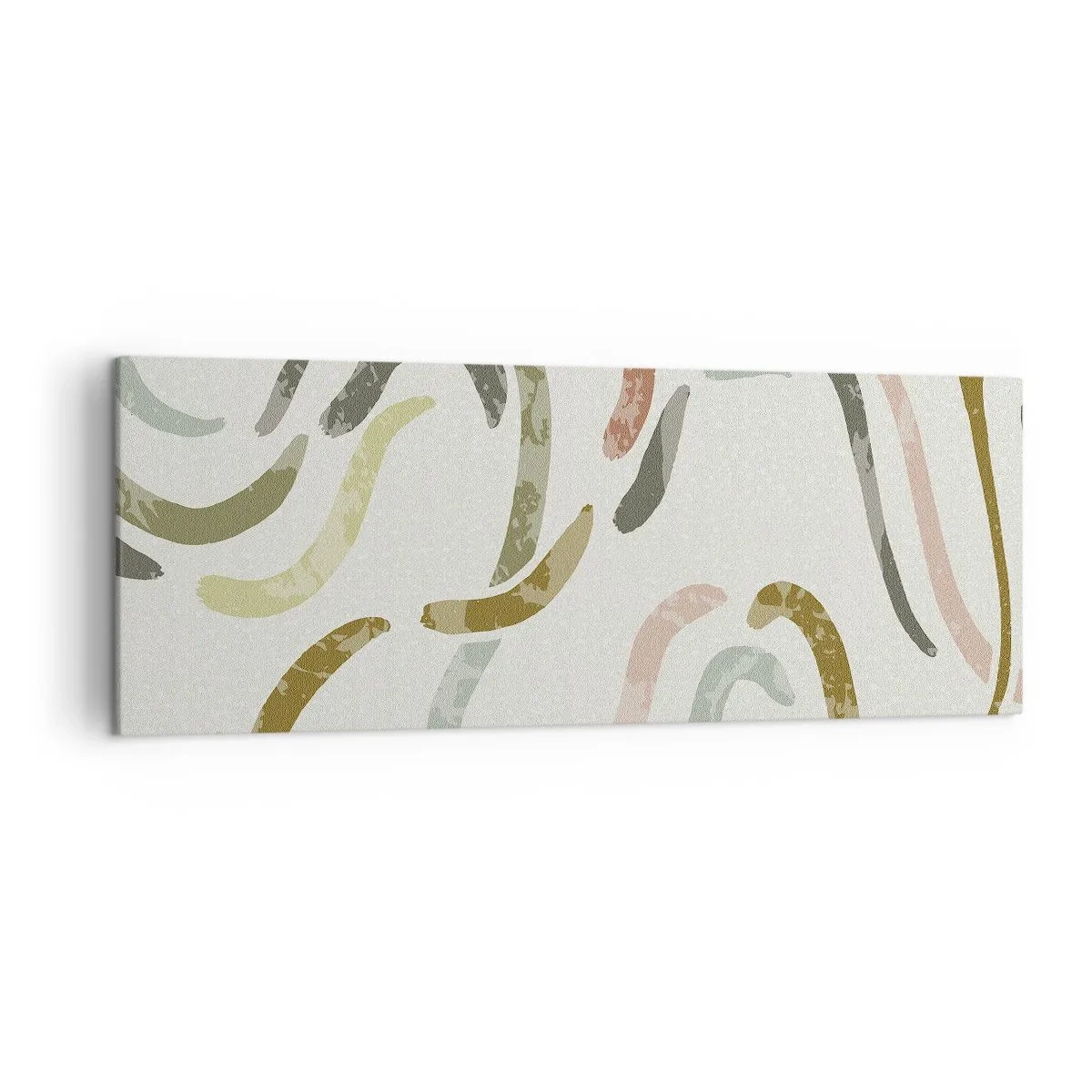 Obraz na plátne - Radostný tanec abstrakcie - 140x50 cm