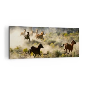 Obraz na plátne - Rivalita - sloboda alebo mužská sila? - 100x40 cm