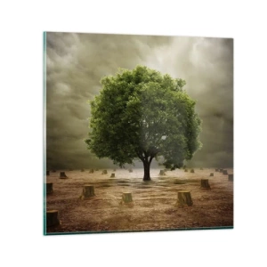 Obraz na skle - Celá nádej - 30x30 cm