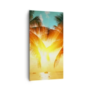 Obraz na plátne - Exotický pár - 65x120 cm