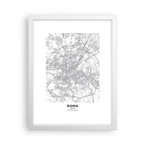 Plagát v bielom ráme - Rímsky kruh - 30x40 cm