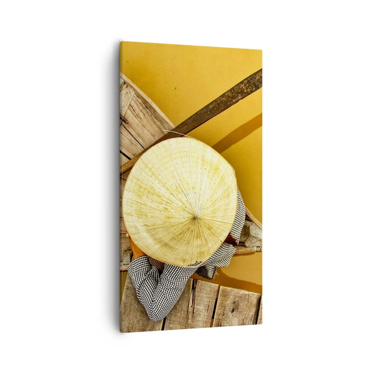 Obraz na plátne - Život na žltej rieke - 55x100 cm