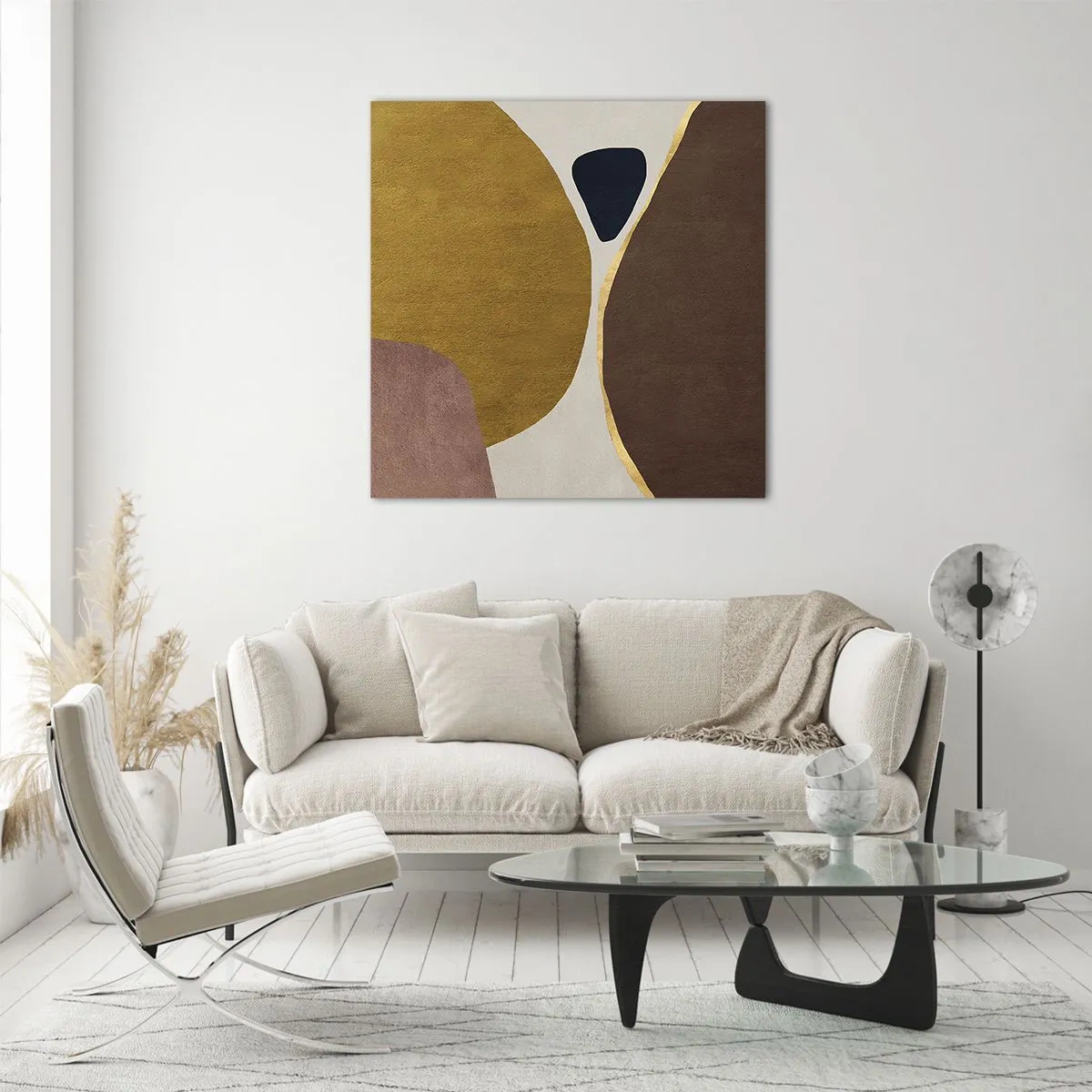 Obraz na skle - Abstrakcia – miesto v priestore - 50x50 cm