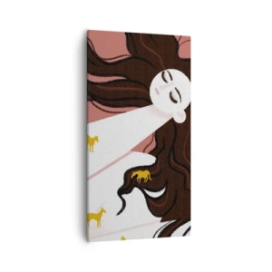 Obraz na plátne - Sen o zlatom koni - 55x100 cm