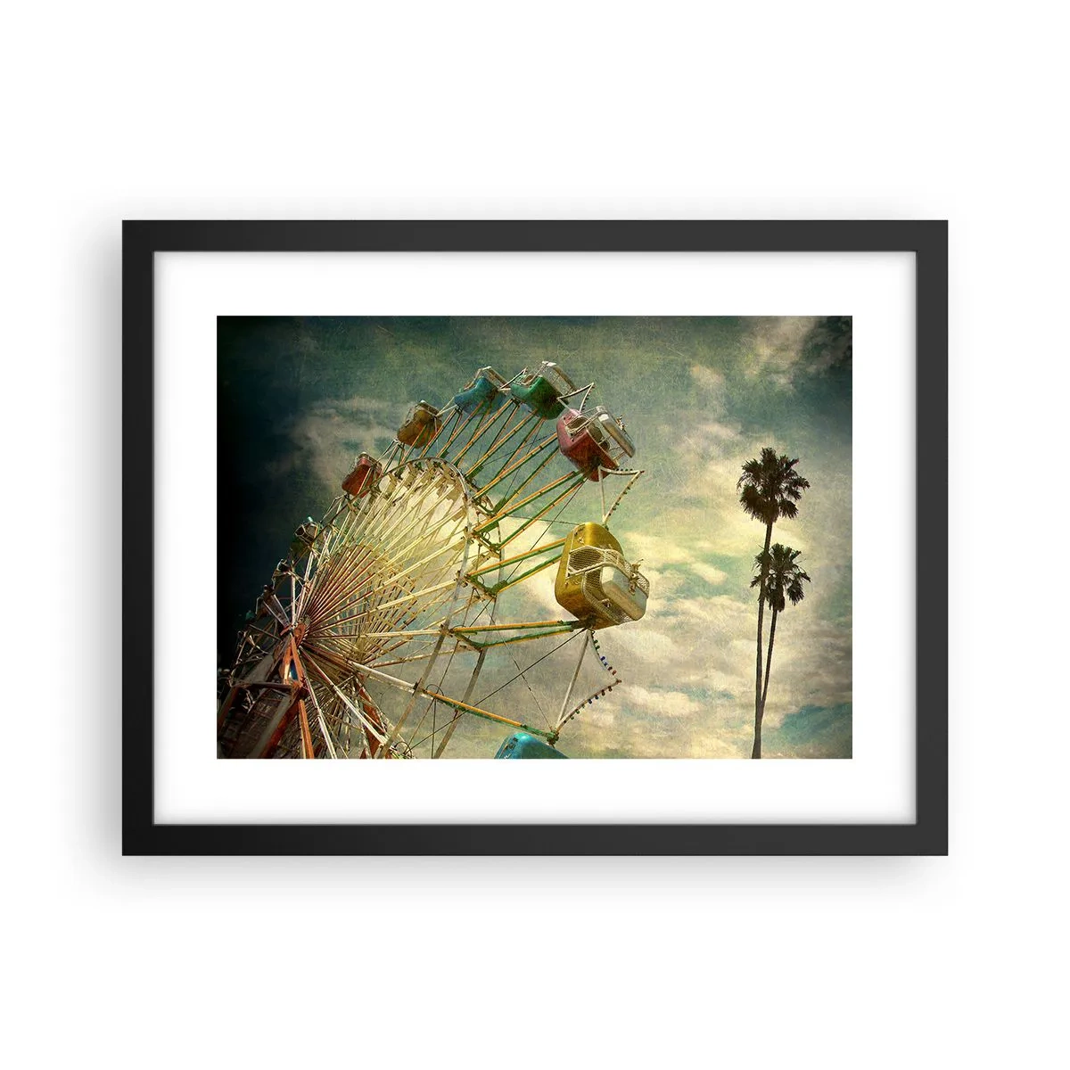 Plagát v čiernom ráme - Bude, bude zábava… - 40x30 cm