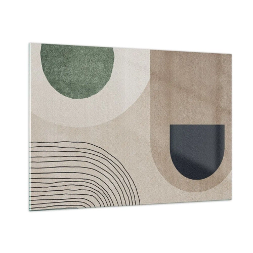 Obraz na skle - Nežnosť oválu - 100x70 cm