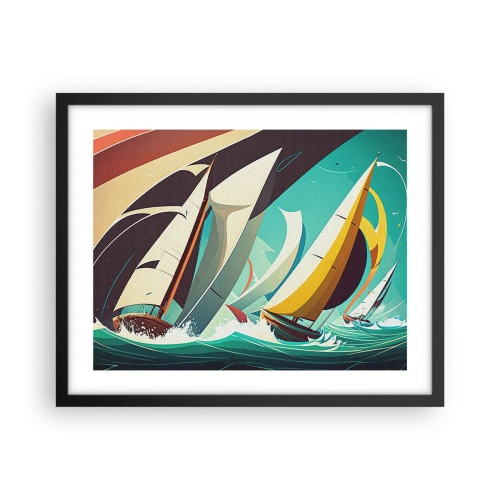 Plagát v čiernom ráme - Ako vychádzať so živlami - 50x40 cm