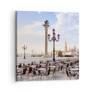 Obraz na plátne - Pozývame, všetko pripravené - 70x70 cm