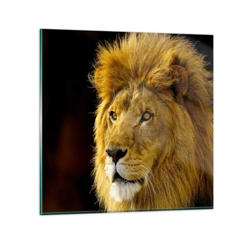 Obraz na skle - Portrét kráľa - 60x60 cm