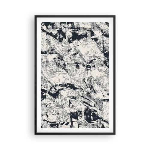 Plagát v čiernom ráme - Prelínanie protikladov - 61x91 cm